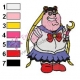 Sailor Peter Griffin Family Guy Embroidery Design